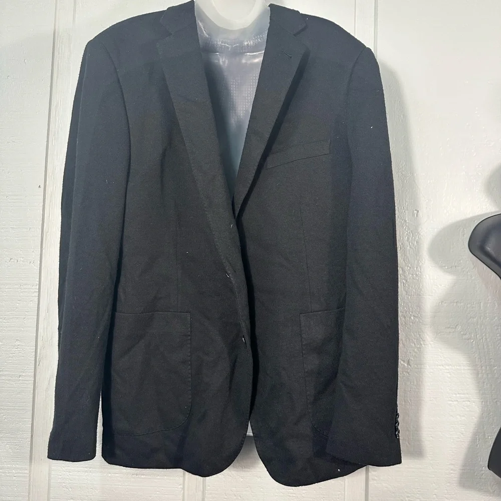 ZN T18 Men’s Black 2 Button Blazer No Size See Measurements EUC